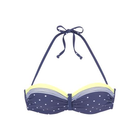 Lascana LASCANA Bikinitop blauw / geel / wit