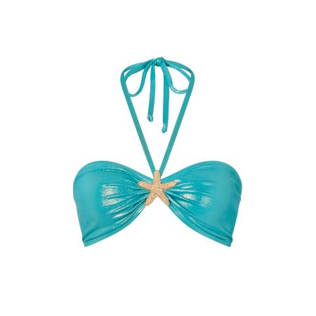 Moda Minx Moda Minx Bikinitop turquoise / wit