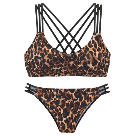Bruno Banani Bruno Banani Bikini bruin / brokaat / zwart