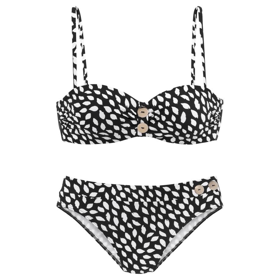 VIVANCE VIVANCE Bikini beige / zwart / wit -