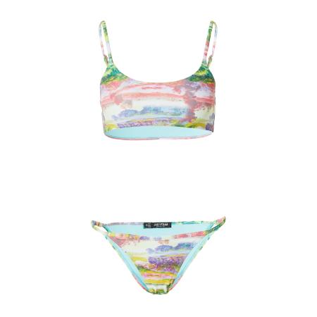 Nasty Gal Nasty Gal Bikini lichtblauw / geel / groen / rosé