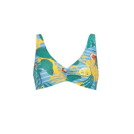 Vivid VIVID Bikinitop turquoise / lichtblauw / geel