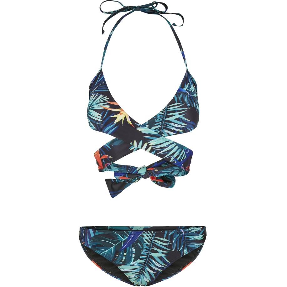 Urban Classics Urban Classics Bikini blauw / petrol / pastelgroen / donkeroranje / zwart -