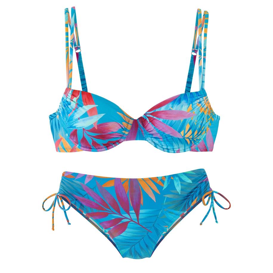 Lascana LASCANA Bikini blauw / bessen / oranje / pink -