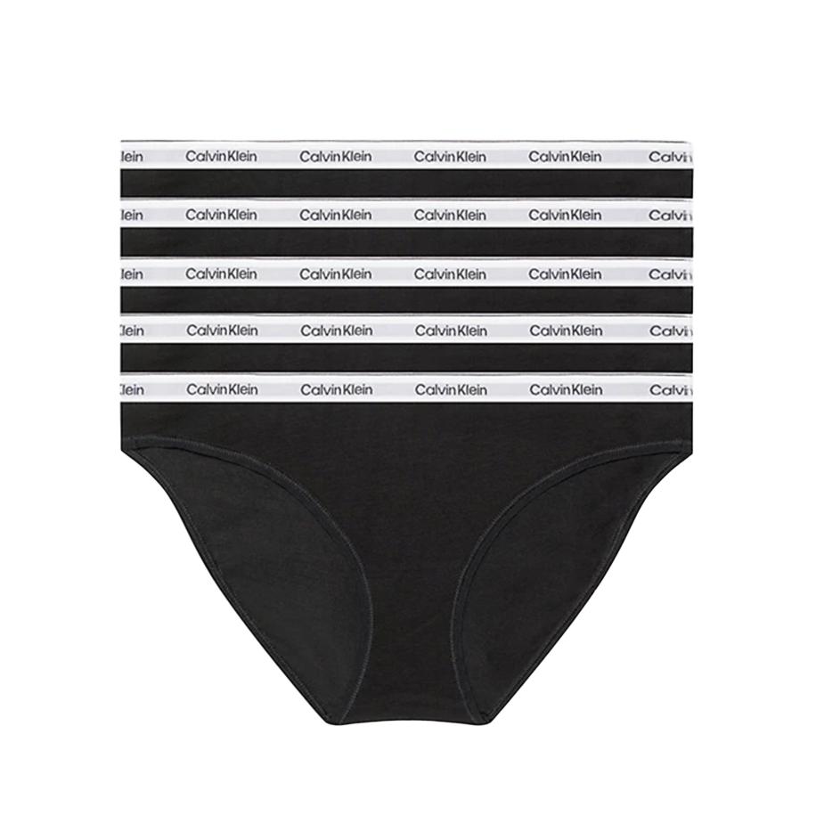 Calvin Klein 5 Pack Bikini Slip Zwart