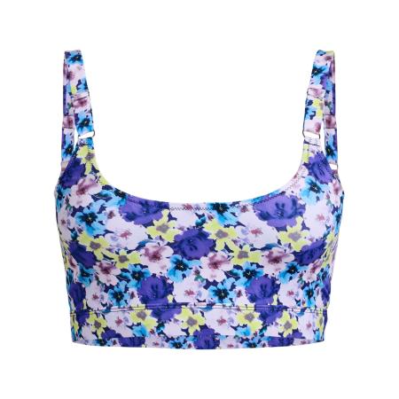 Zizzi Swim by Zizzi Bikinitop Selma azuur / lichtgeel / pastellila / donkerlila