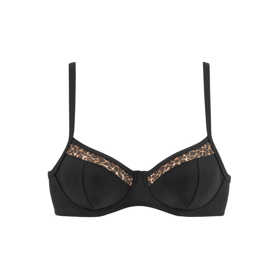Lascana LASCANA Bikinitop Adele beige / bruin / zwart -