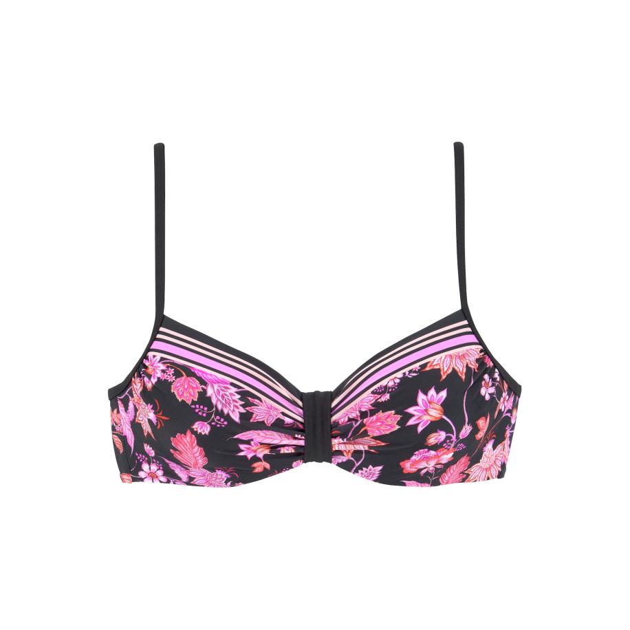Lascana LASCANA Bikinitop lila / oranje / pink / zwart -