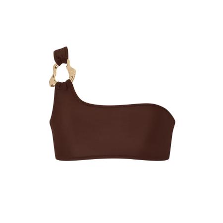 Moda Minx Moda Minx Bikinitop Irregular Hoop donkerbruin / goud