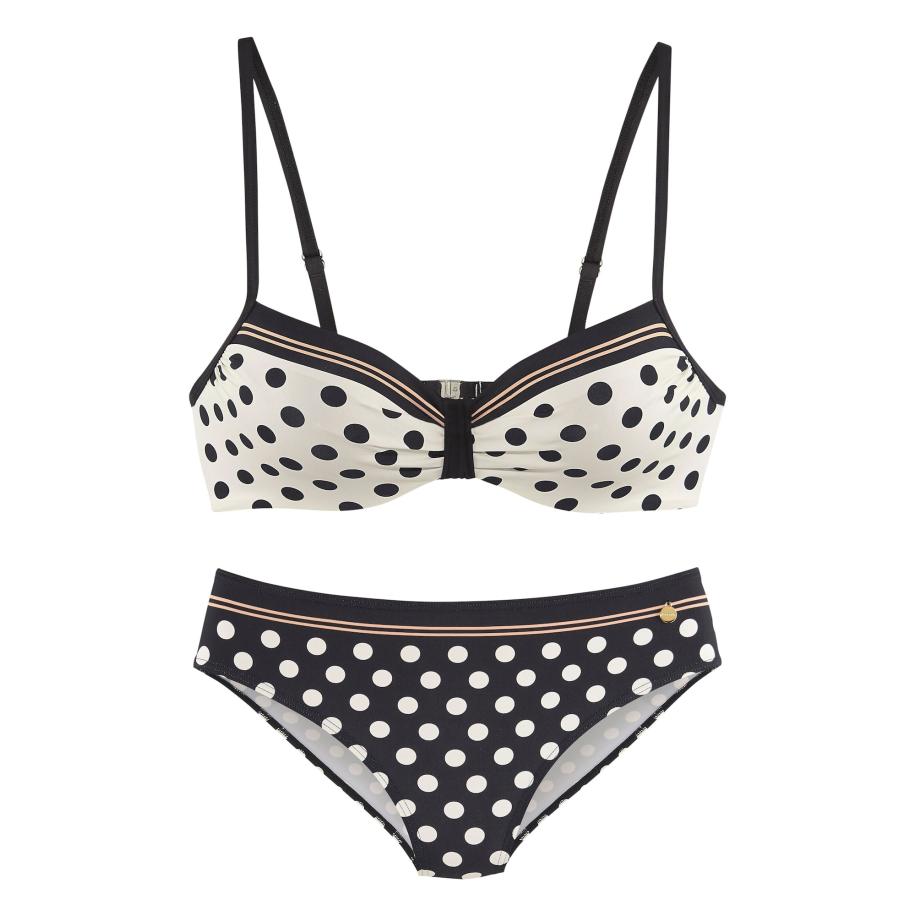 Lascana LASCANA Bikini donkergeel / zwart / wit -