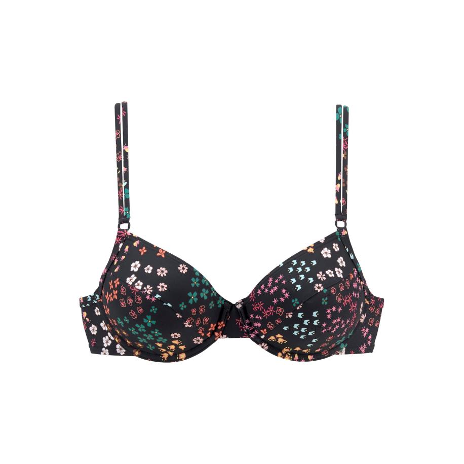 s.Oliver Bikinitop geel / smaragd / rosa / zwart Multicolor