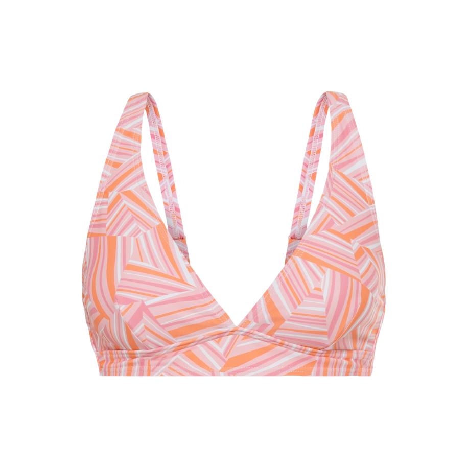 Lascana LSCN by LASCANA Bikinitop Lisa oranje / rosa / oudroze / wit -