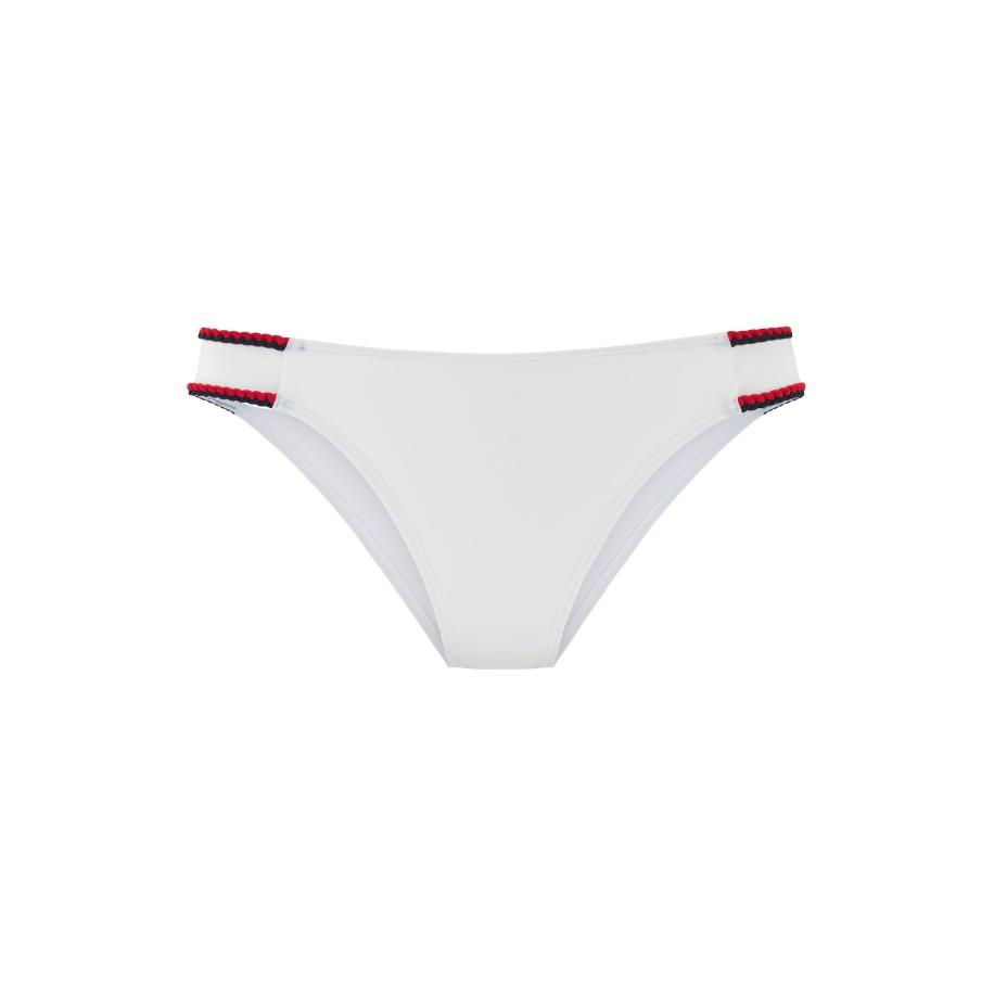 s.Oliver Bikinibroek donkerrood / zwart / wit Wit