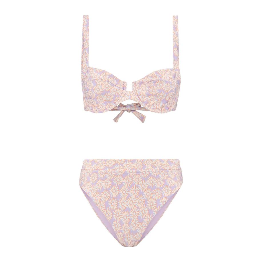 Shiwi Shiwi Bikini DAISY pastellila / oranje / wit -