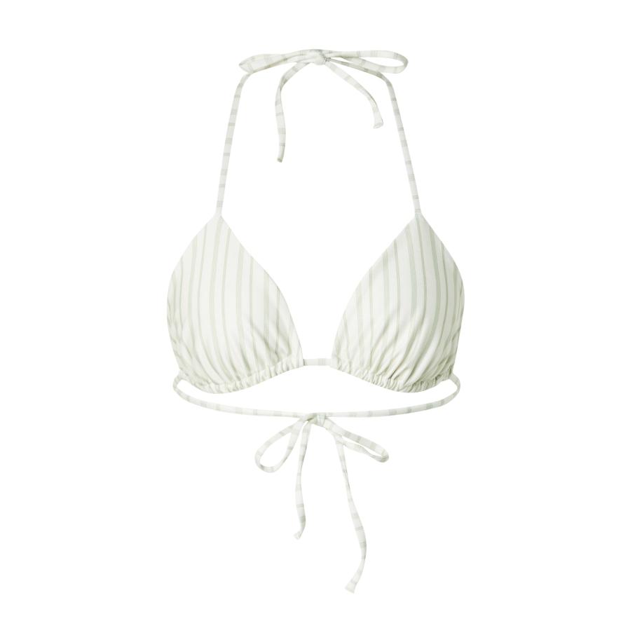 Samsøe & Samsøe Samsøe Samsøe Bikinitop Sachi pastelgroen / wit -