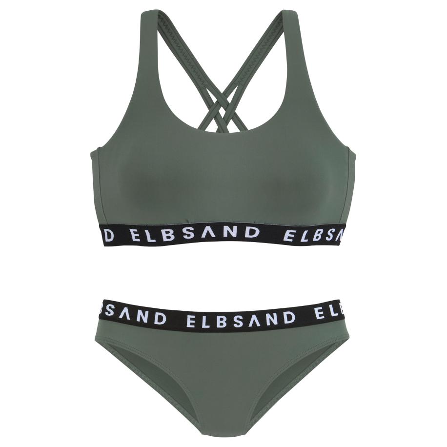 Elbsand Elbsand Bikini kaki / zwart / wit -