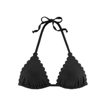 Lascana LASCANA Bikinitop Scallop zwart