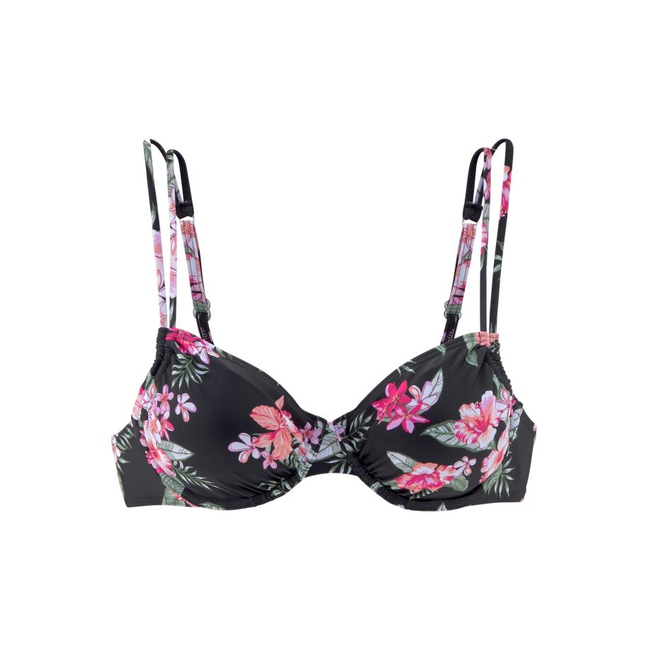 Lascana LASCANA Bikinitop gemengde kleuren / zwart -