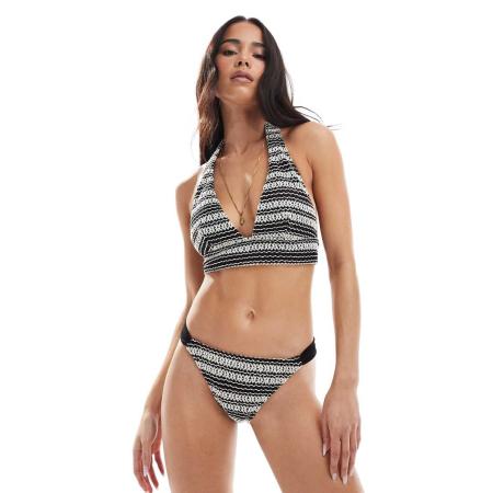 New Look Gehaakt bikinibroekje in zwart