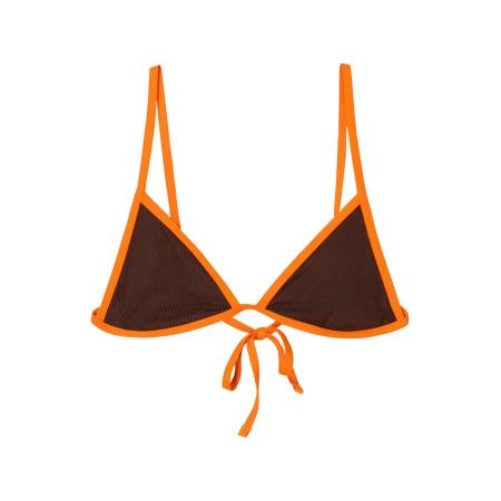 Bershka Bershka Bikinitop bruin / donkeroranje