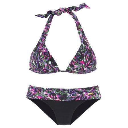 Lascana LASCANA Bikinitop groen / lila / lichtroze / zwart