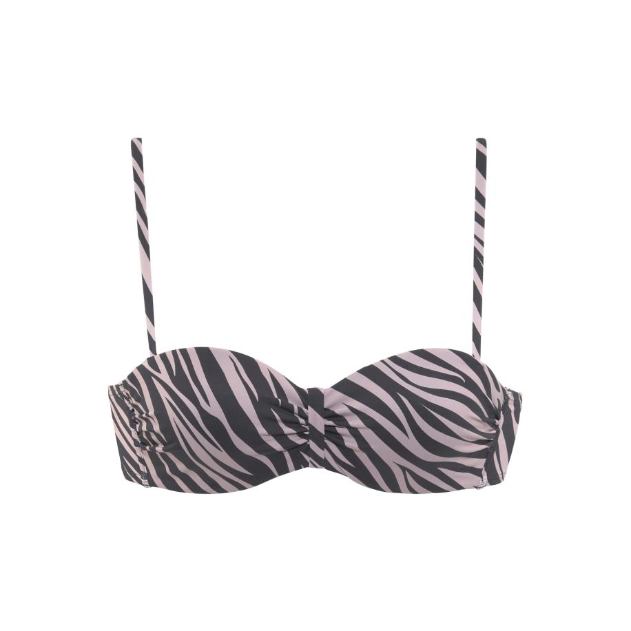 Lascana LASCANA Bikinitop Kaa lichtlila / zwart -