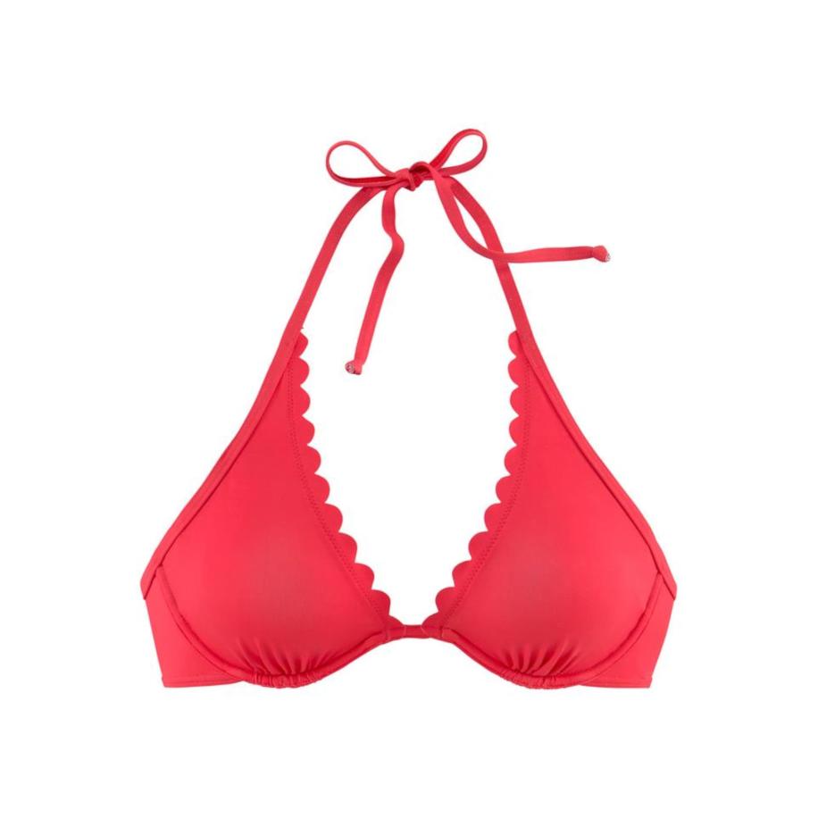 Lascana LASCANA Bikinitop Scallop grenadine -