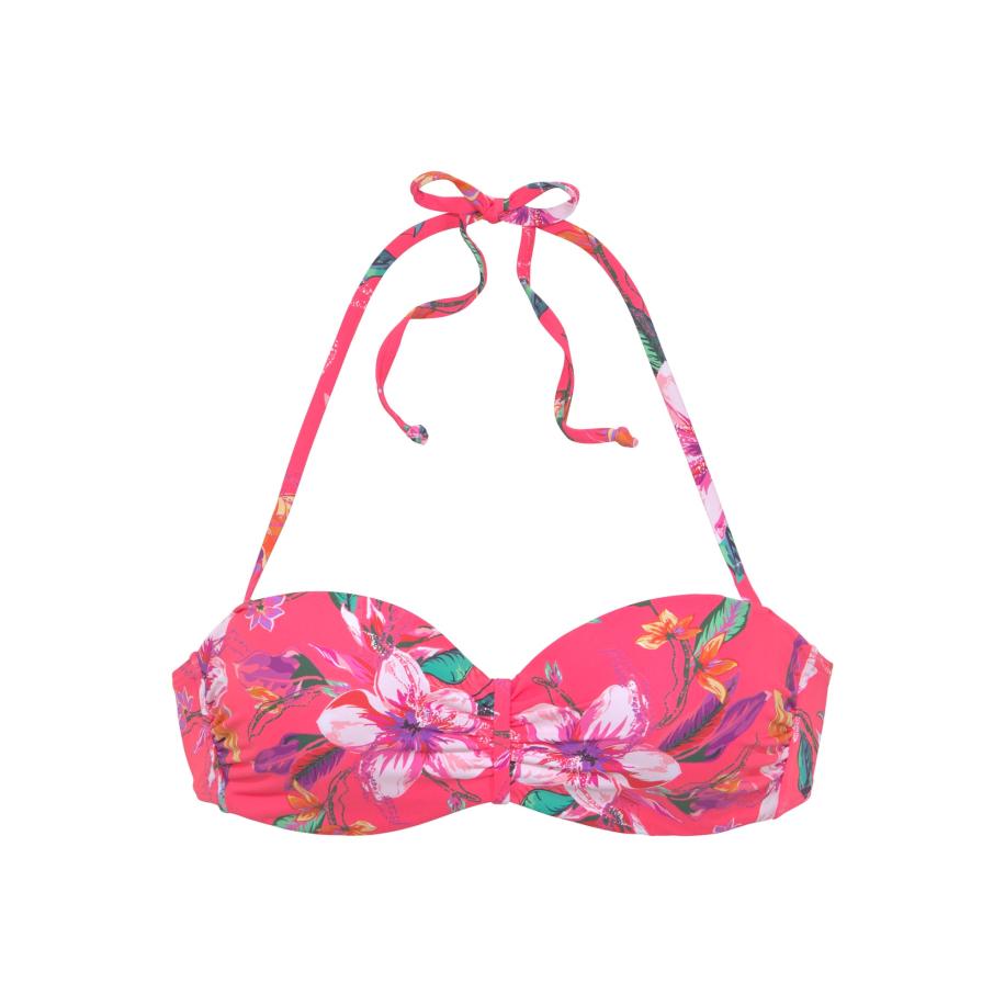 Lascana LASCANA Bikinitop groen / lila / oranje / pink / wit -