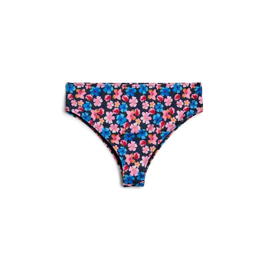 Zizzi Swim by Zizzi Bikinibroek Caanne blauw / rosa / rood / zwart -