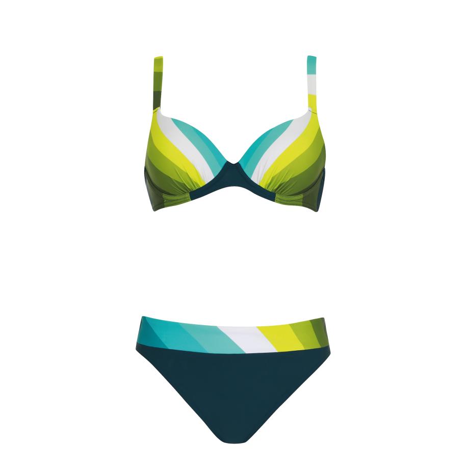 SUNFLAIR Bikini turquoise / appel / neongroen / wit Groen