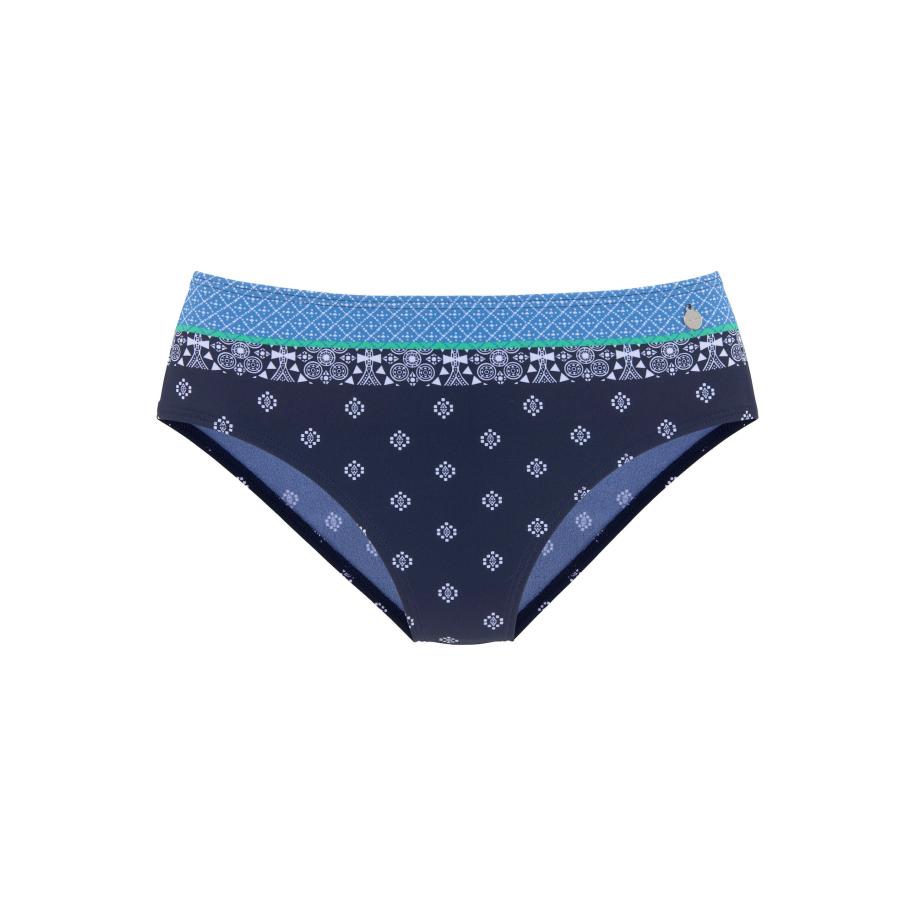 Lascana LASCANA Bikinibroek blauw / navy / groen / wit -