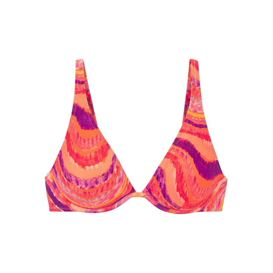 Bruno Banani Bruno Banani Bikinitop lila / koraal / pink -