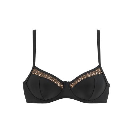 Lascana LASCANA Bikinitop Adele beige / bruin / zwart