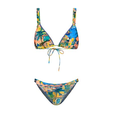 Shiwi Shiwi Bikini blauw / donkergeel / groen / koraal