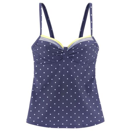 Lascana LASCANA Tankinitop blauw / pasteelgeel / wit