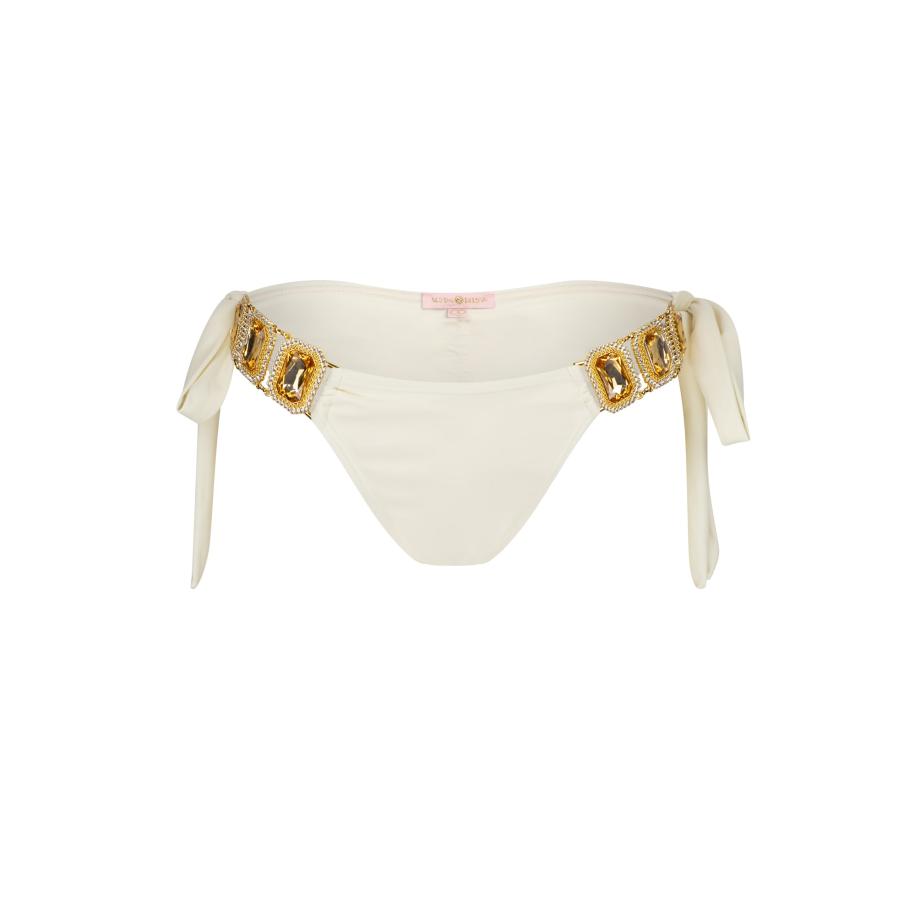 Moda Minx Moda Minx Bikinibroek Boujee goud / wit -