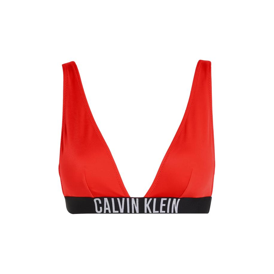 Calvin Klein Calvin Klein Swimwear Bikinitop Intense Power oranjerood / zwart / offwhite -