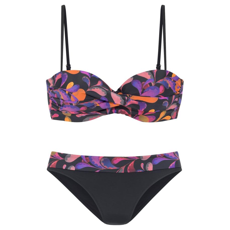 VIVANCE VIVANCE Bikini lila / oranje / rood / zwart -