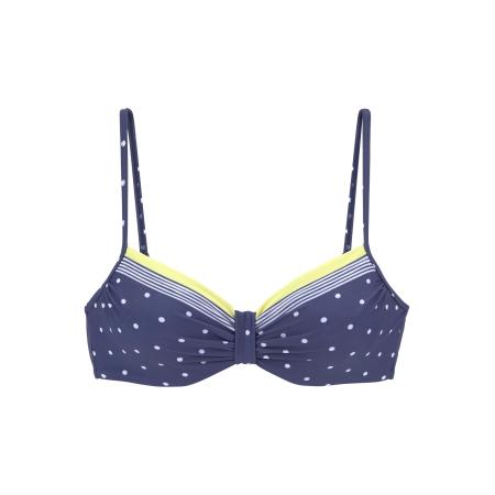 Lascana LASCANA Bikinitop marine / limoen / wit