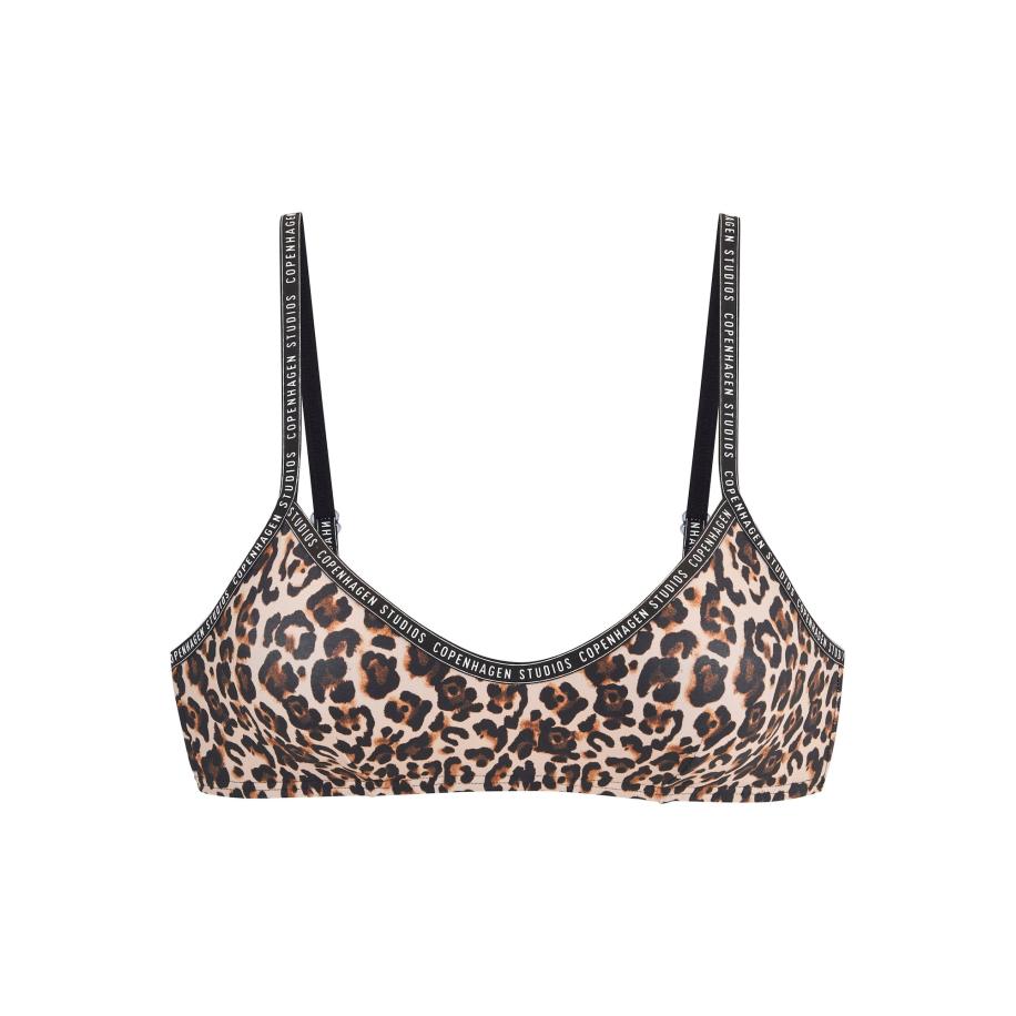 Copenhagen Studios Copenhagen Studios Bikinitop beige / bruin / zwart / wit -