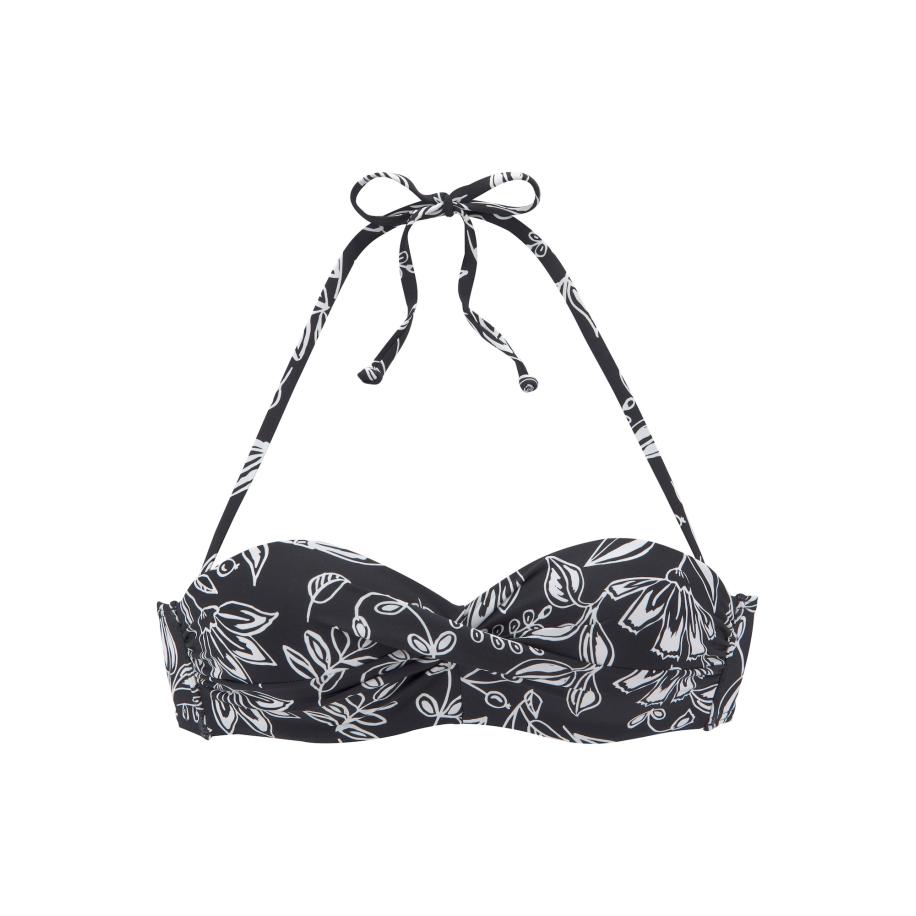 VIVANCE VIVANCE Bikinitop zwart / wit -