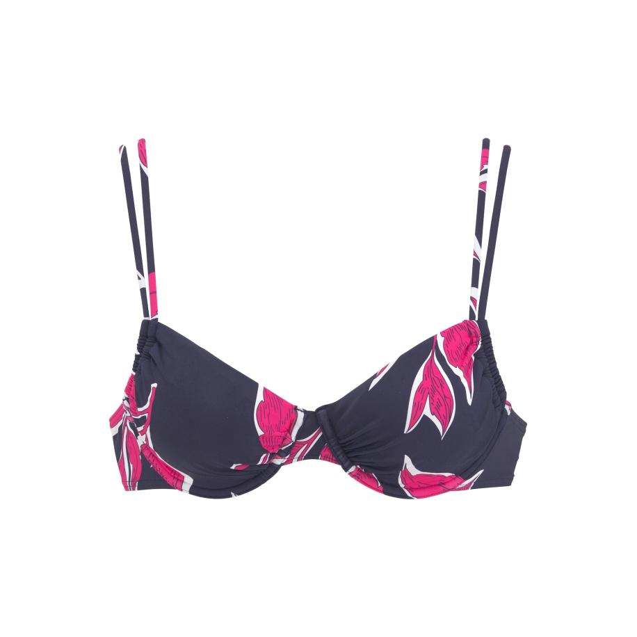 Lascana LASCANA Bikinitop navy / pink / wit -