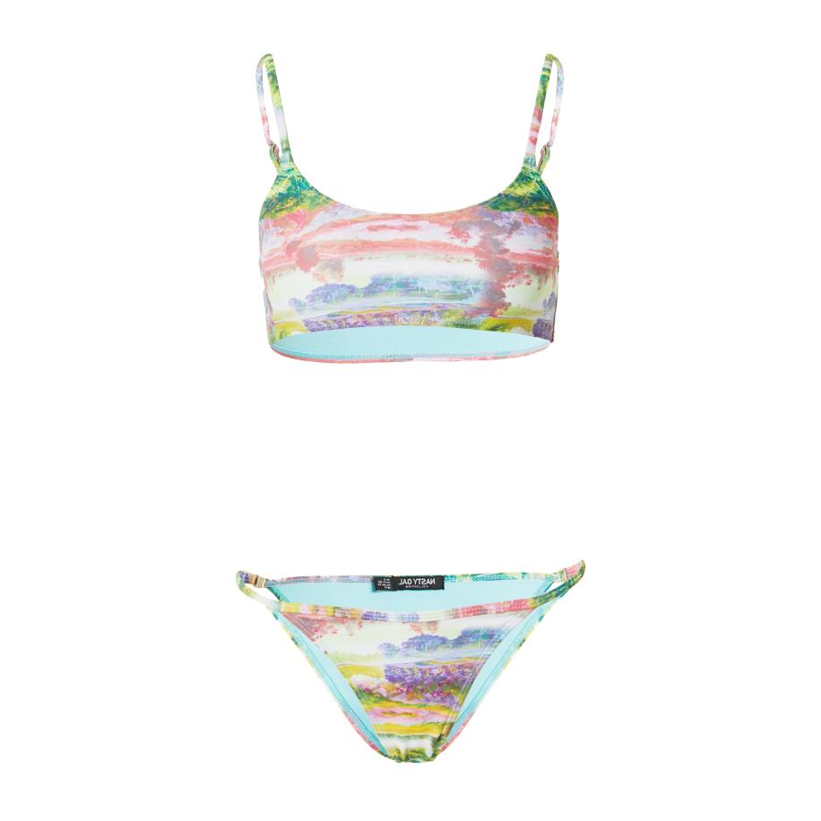 Nasty Gal Nasty Gal Bikini lichtblauw / geel / groen / rosé -