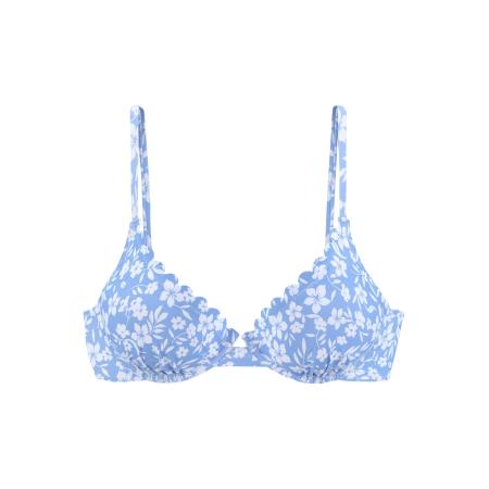 VIVANCE VIVANCE Bikinitop blauw / wit