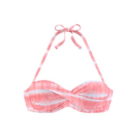 s.Oliver Bikinitop roze gemêleerd / wit