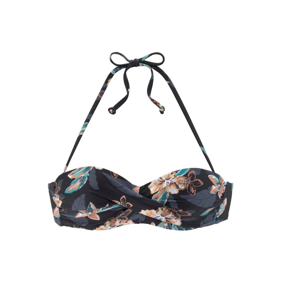 Venice Beach VENICE BEACH Bikinitop turquoise / basaltgrijs / koraal / zwart -