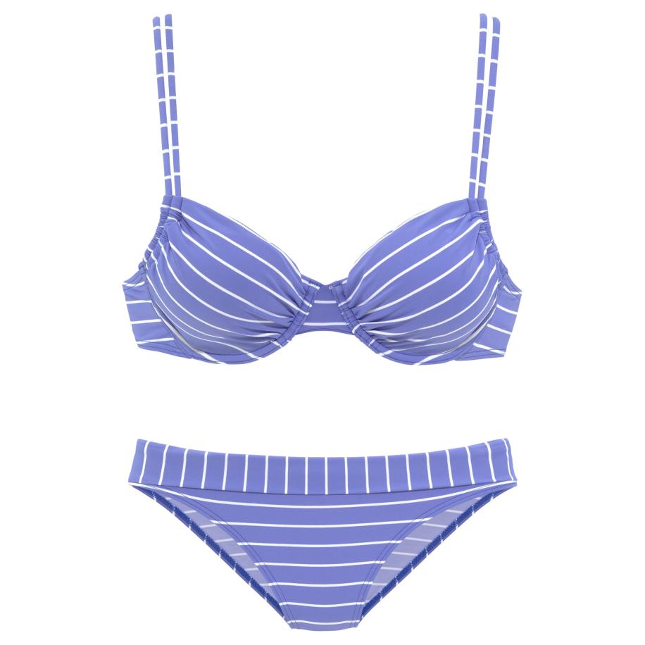 VIVANCE VIVANCE Bikini lichtblauw / wit -
