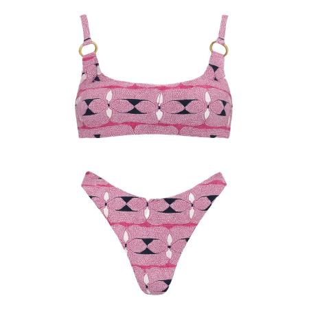 C&City C&City Bikini fuchsia / zwart / wit