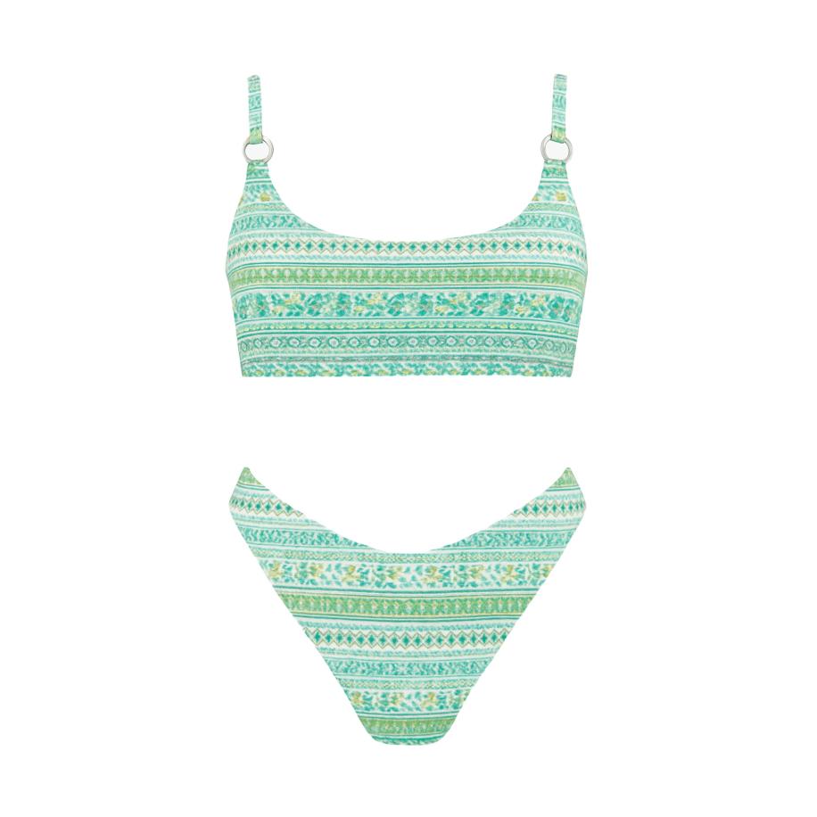 C&City C&City Bikini azuur / lichtblauw / pasteelgeel / lichtgroen -