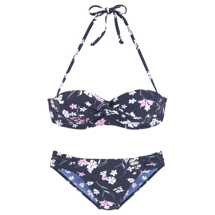 Lascana LASCANA Bikini navy / lichtroze / wit -